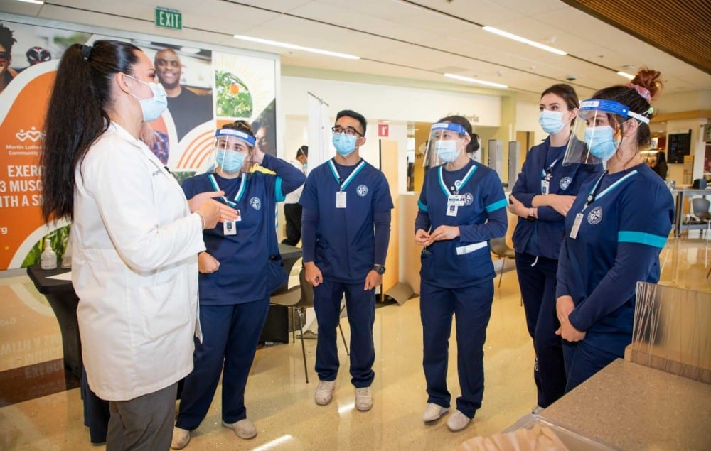 WCU-Los Angeles BSN Students Visit MLK Community Hospital for COVID-19 Immunization Clinic